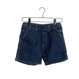 Levi’s Girls Slouch Side Button Denim Jean Shorts 14 Dark Wash